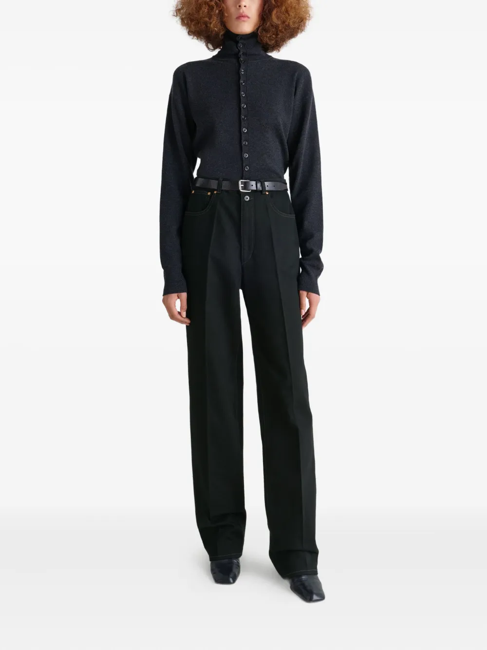LEMAIRE High waist broeken Zwart