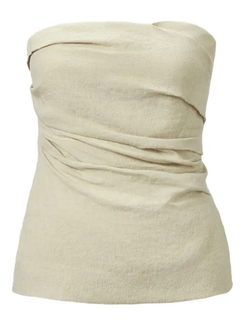 TOVE Izel draped bandeau top
