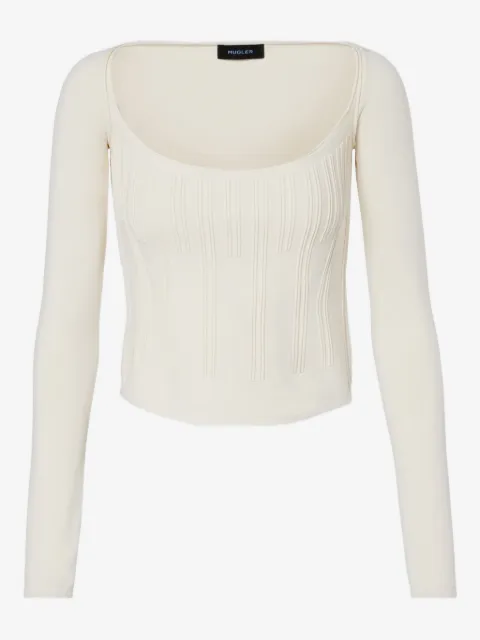 Mugler haut à manches longues