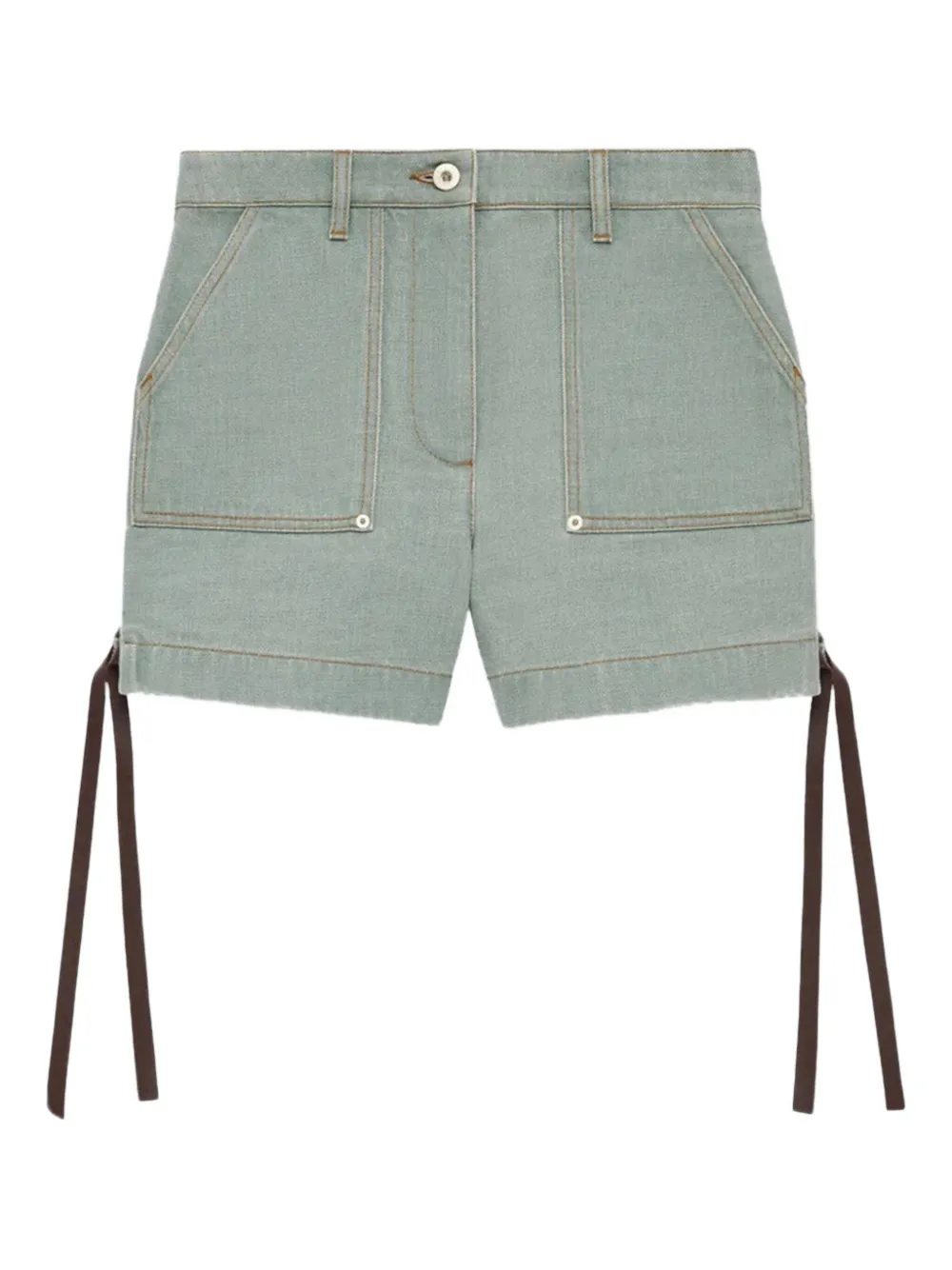 LOEWE side-tie pocket shorts | Green | Image 1