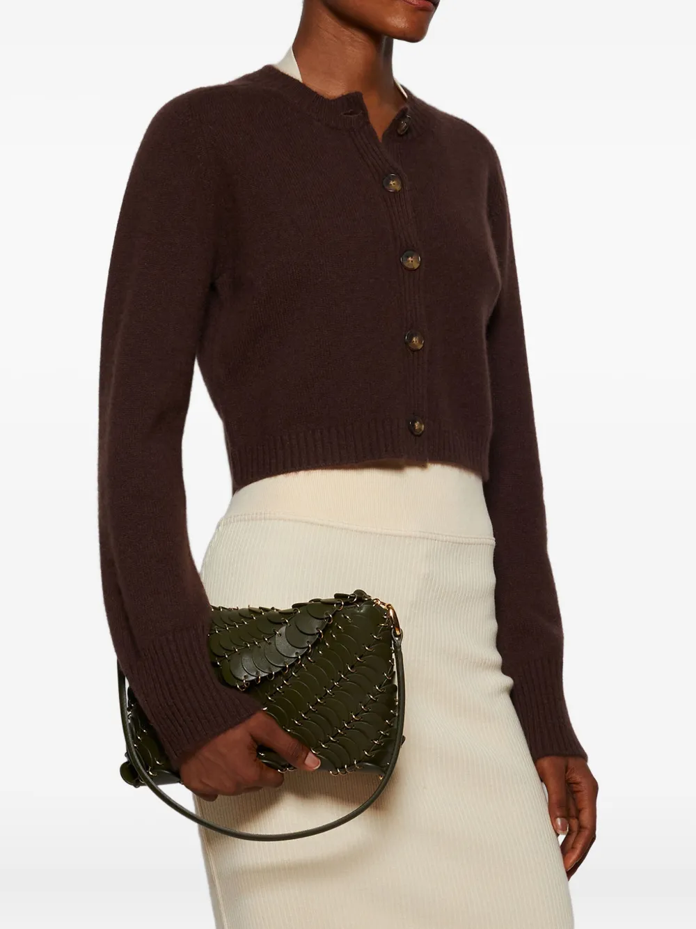 LouLou de Saison Vest met knopen Bruin