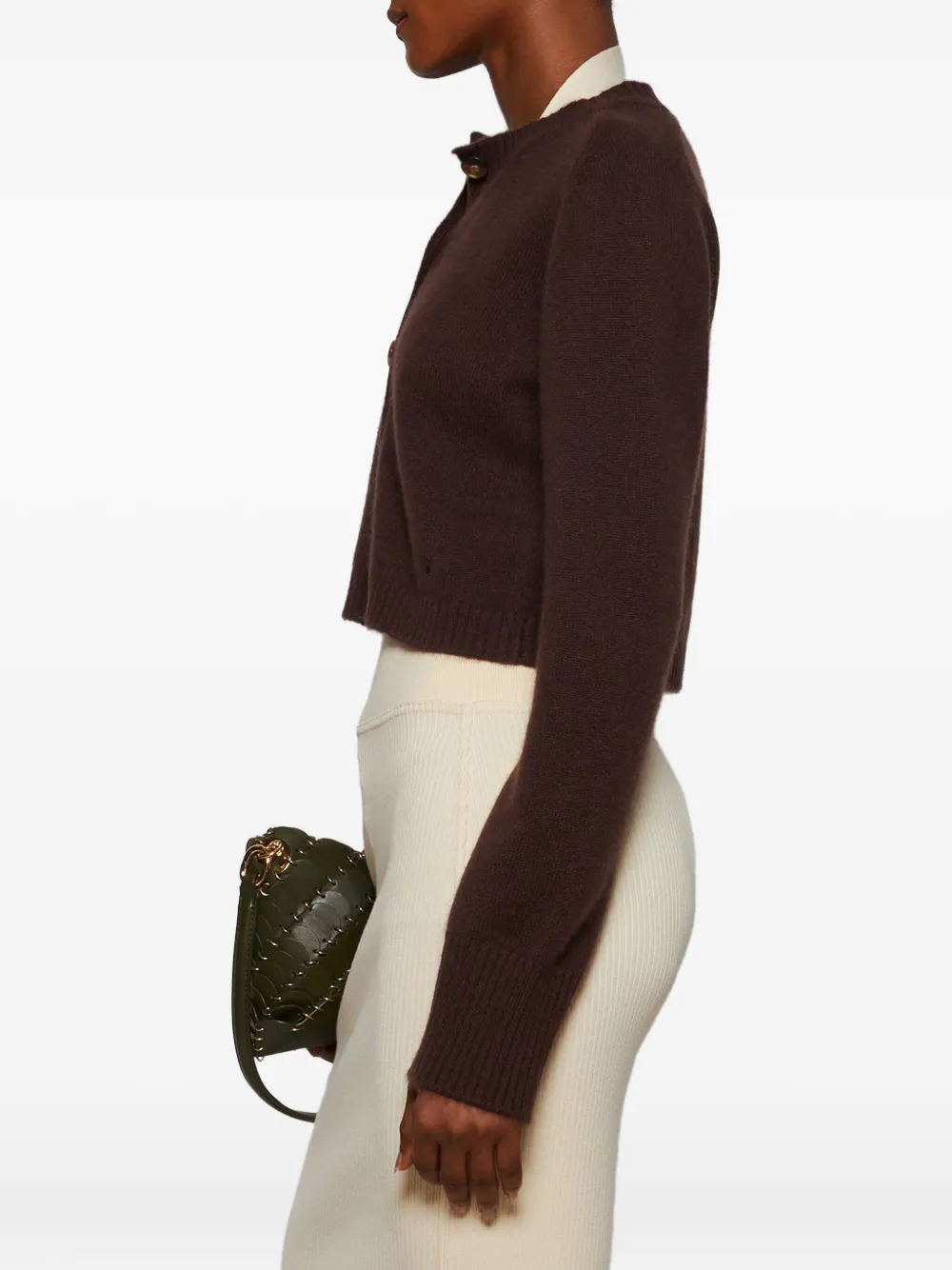 LouLou de Saison Vest met knopen Bruin