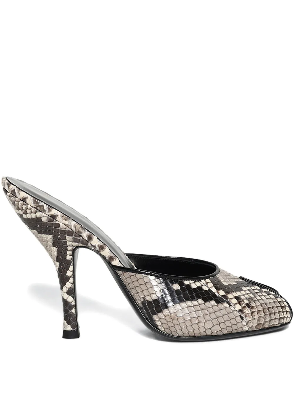 Jude 105mm Date Snake Leather Mules In Multi