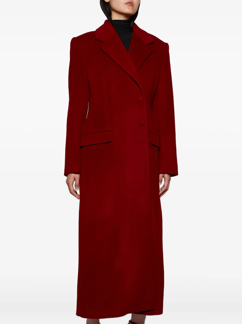 Tove Vonnie Notched-lapels Coat In Red
