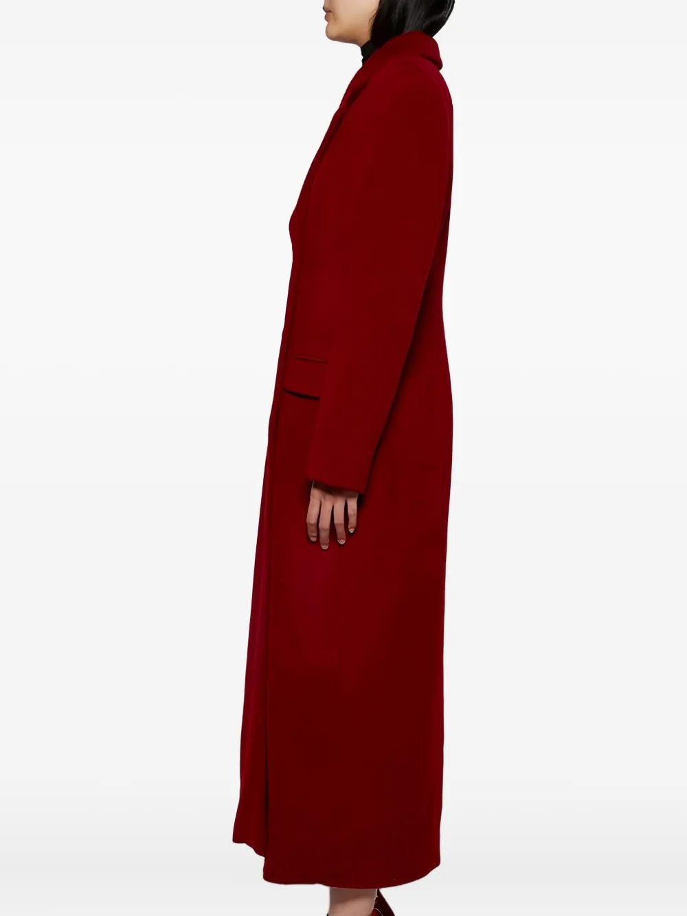 Tove Vonnie Notched-lapels Coat In Red