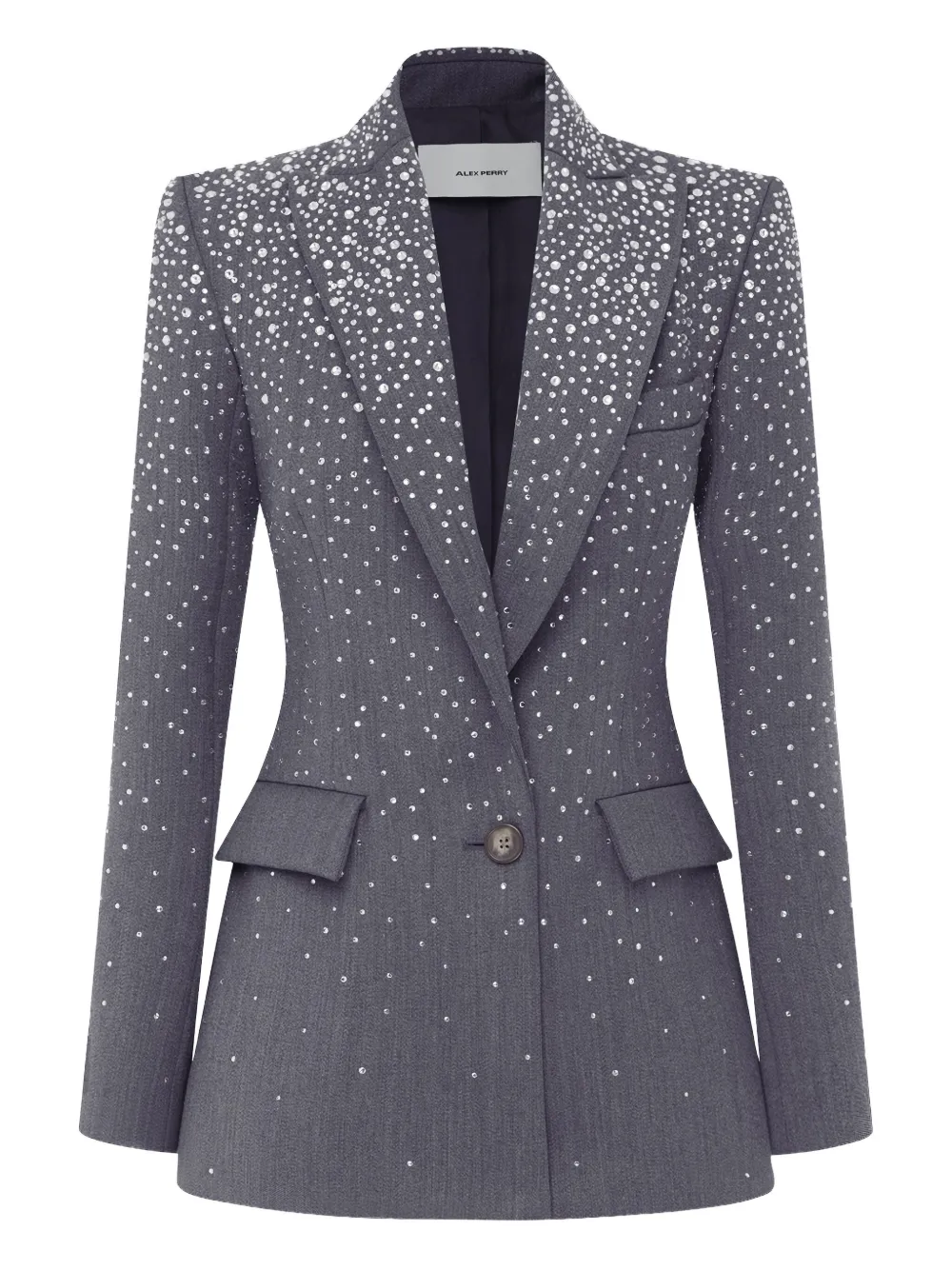 Alex Perry blazer con botones y detalles de cristal | gris | Image 1