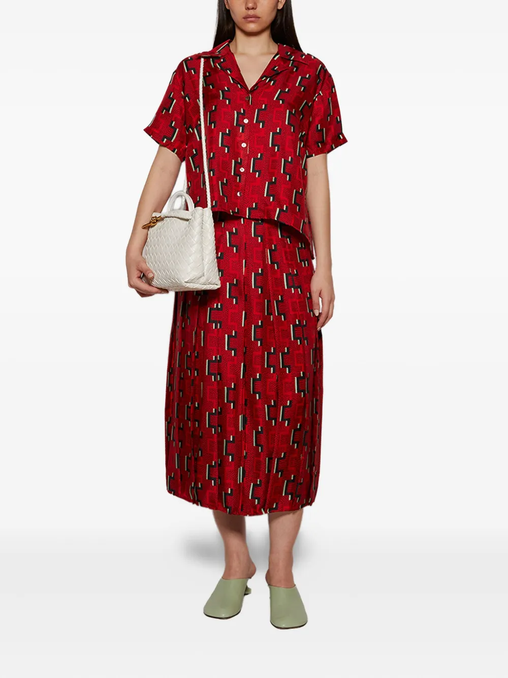 ACE HARPER blouse met korte mouwen - Rood