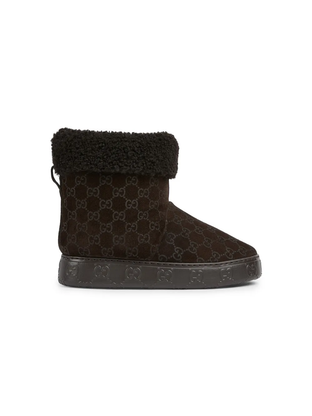 Gucci GG suede ankle boots Bruin
