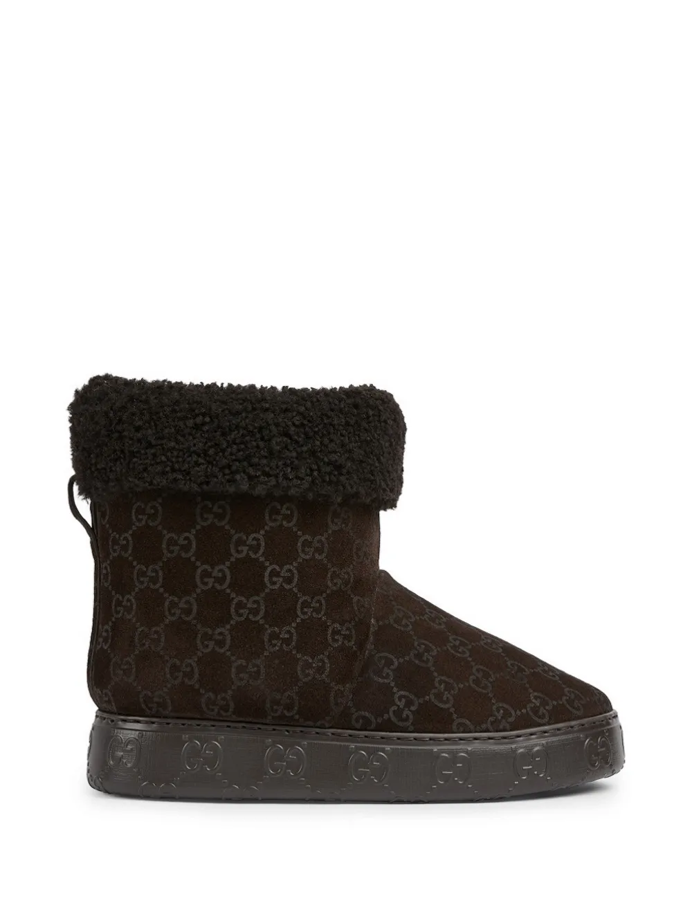 Gucci GG suede ankle boots Bruin