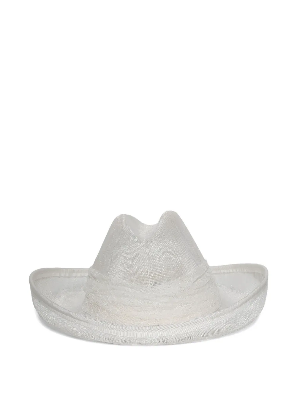 Gigi Burris Millinery Belle sinamay lace hat | White | Image 1
