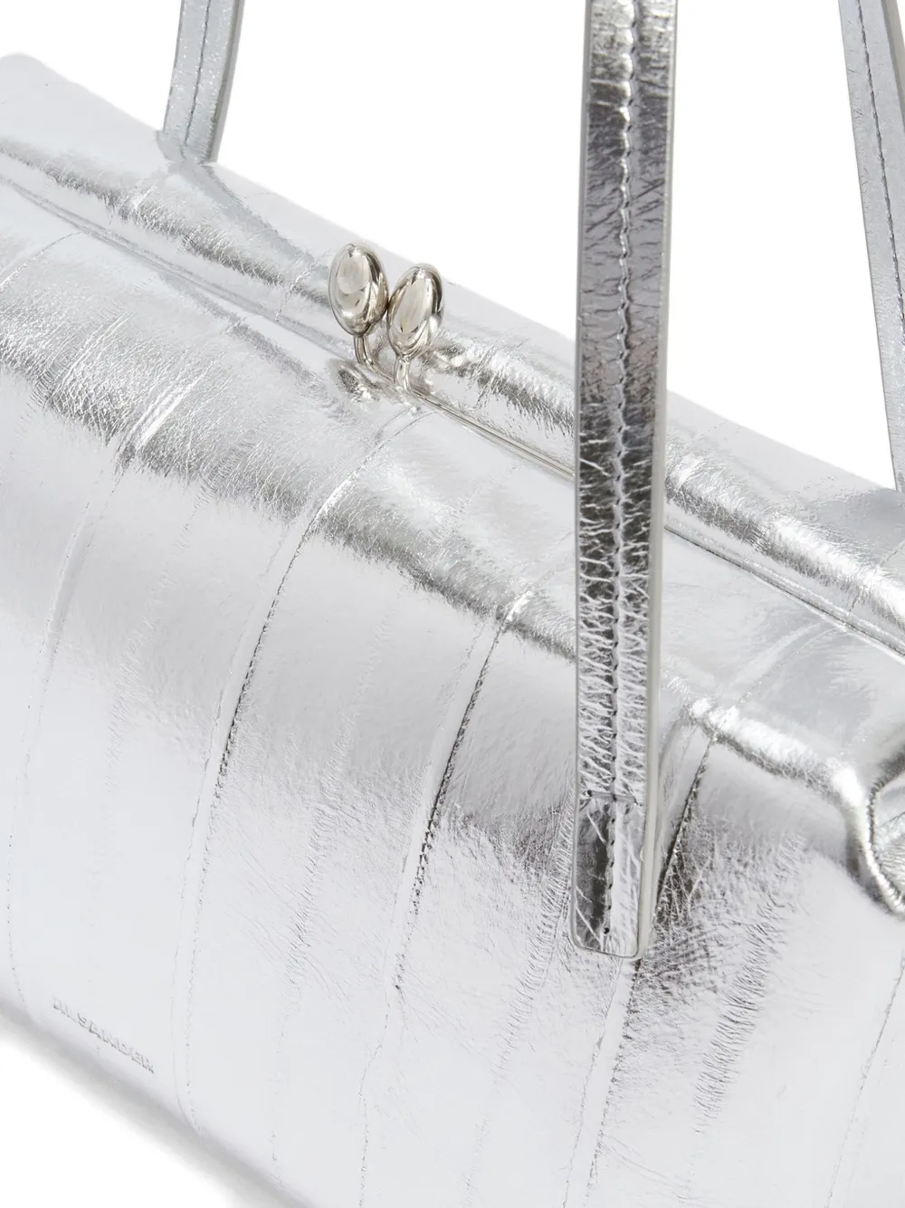 Jil Sander Goji Pillow kleine shopper Zilver
