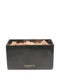 MAD et LEN amber stone box (7cm) - Black