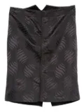 Gucci Pre-Owned 2000s swirl-pattern silk skirt - Purple