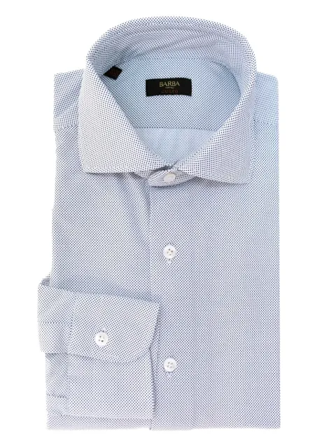 Barba micro-dot patterned shirt
