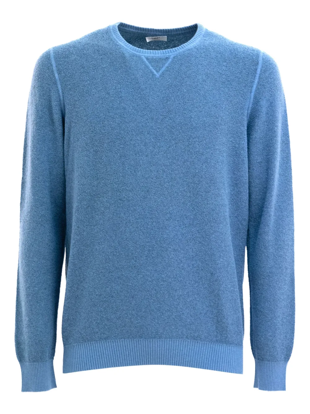 Barba Trui met ronde hals Blauw