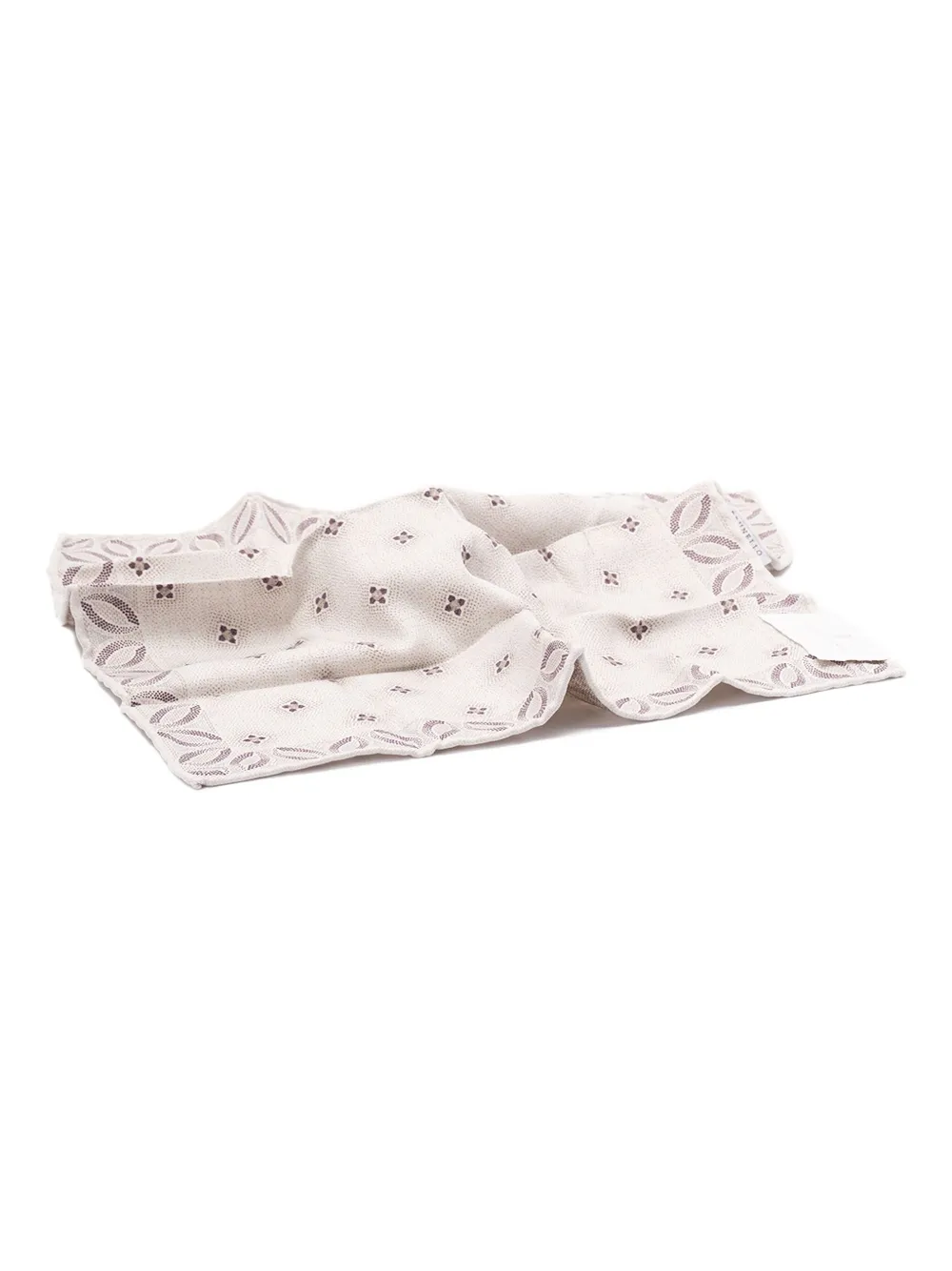 Brunello Cucinelli geometric-print pocket square | neutro | Image 1