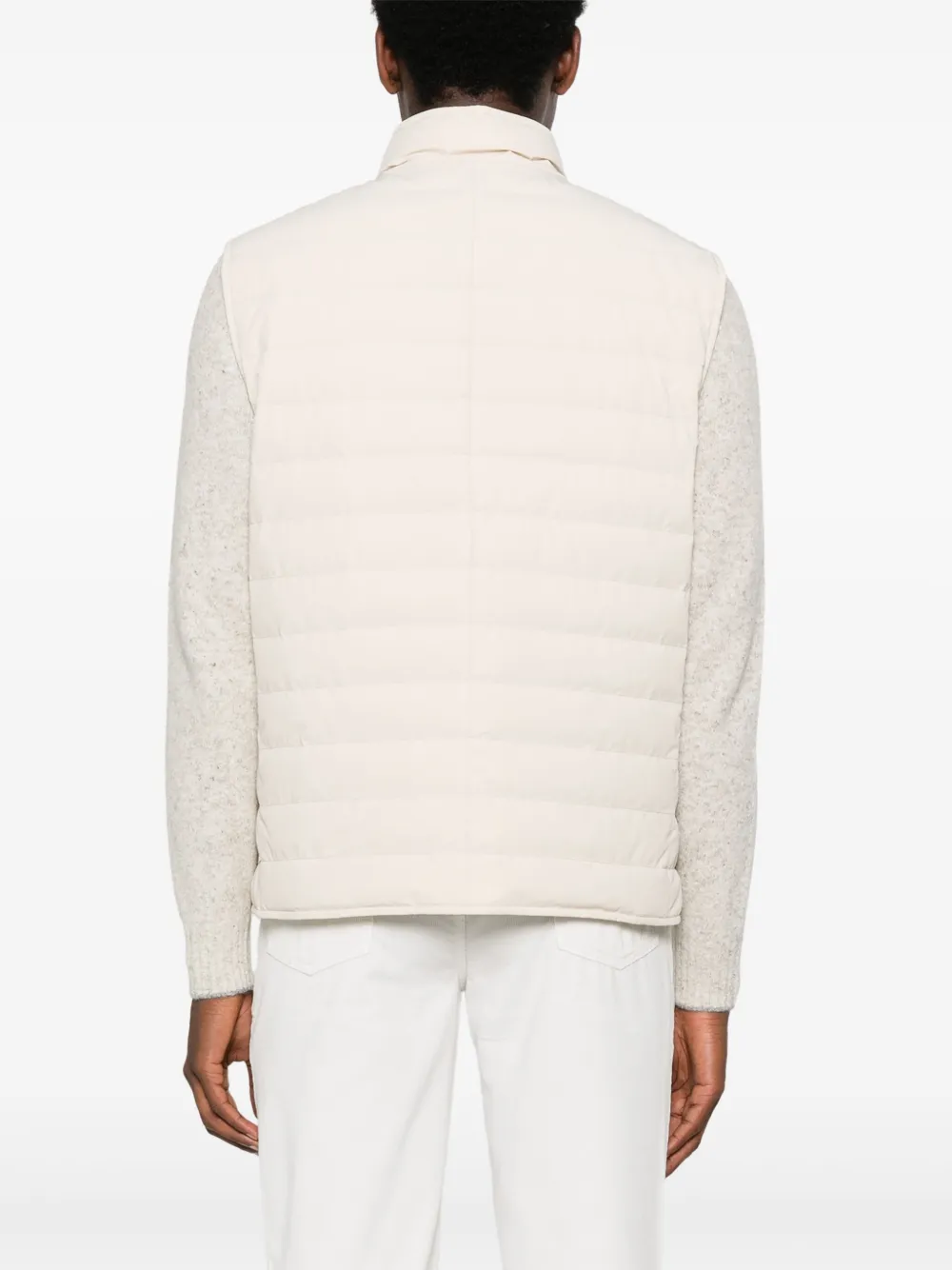 Brunello Cucinelli Gewatteerde bodywarmer Beige