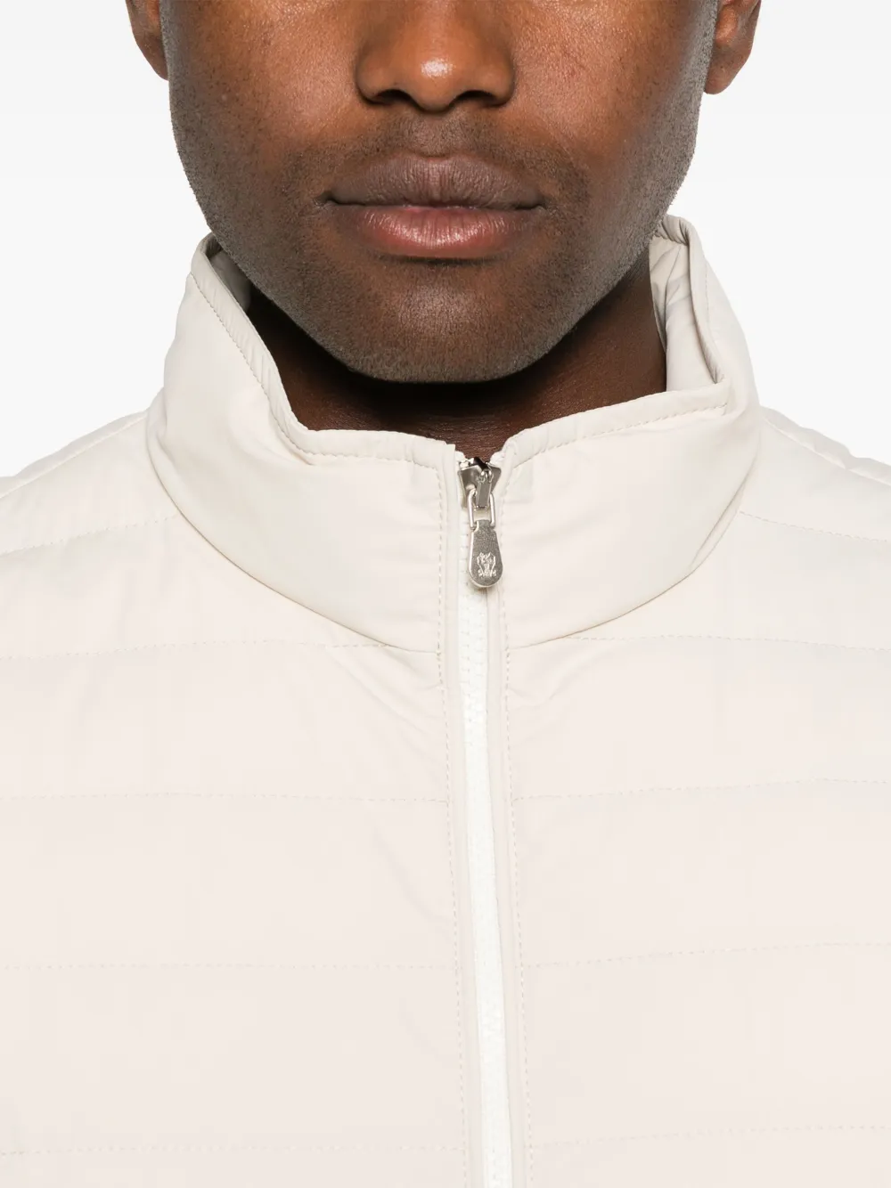 Brunello Cucinelli Gewatteerde bodywarmer Beige