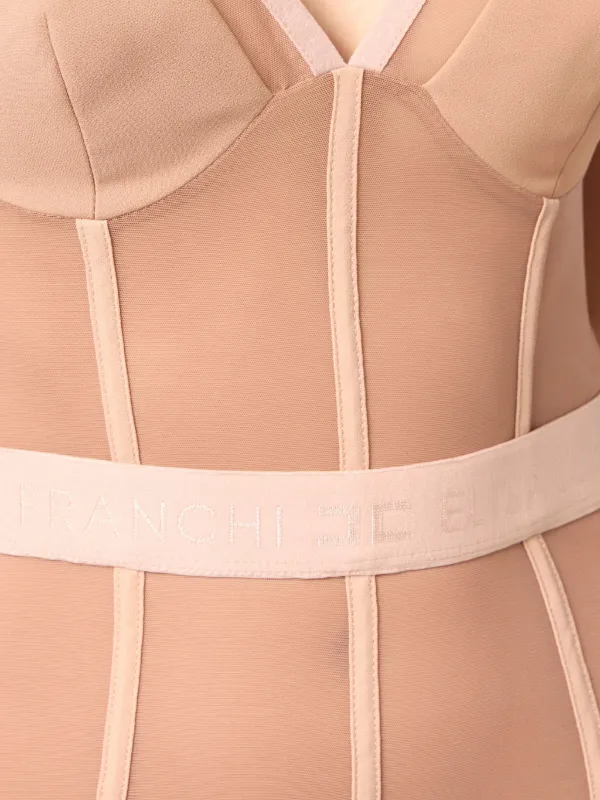 Elisabetta Franchi Vネック ドレス | ニュートラル | FARFETCH JP