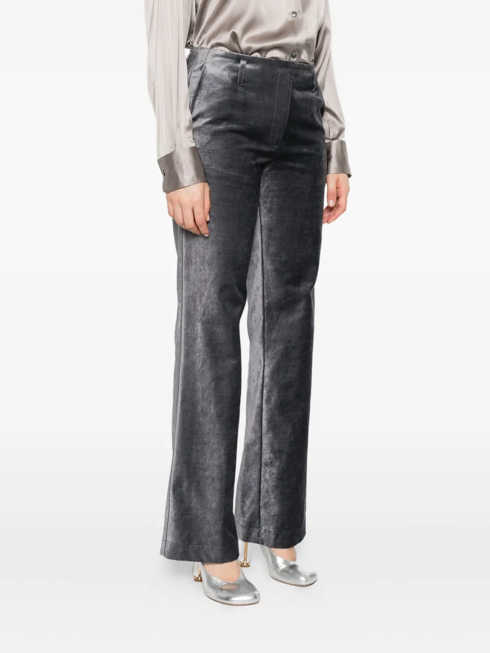 Forte Forte Velvet Trousers In Black