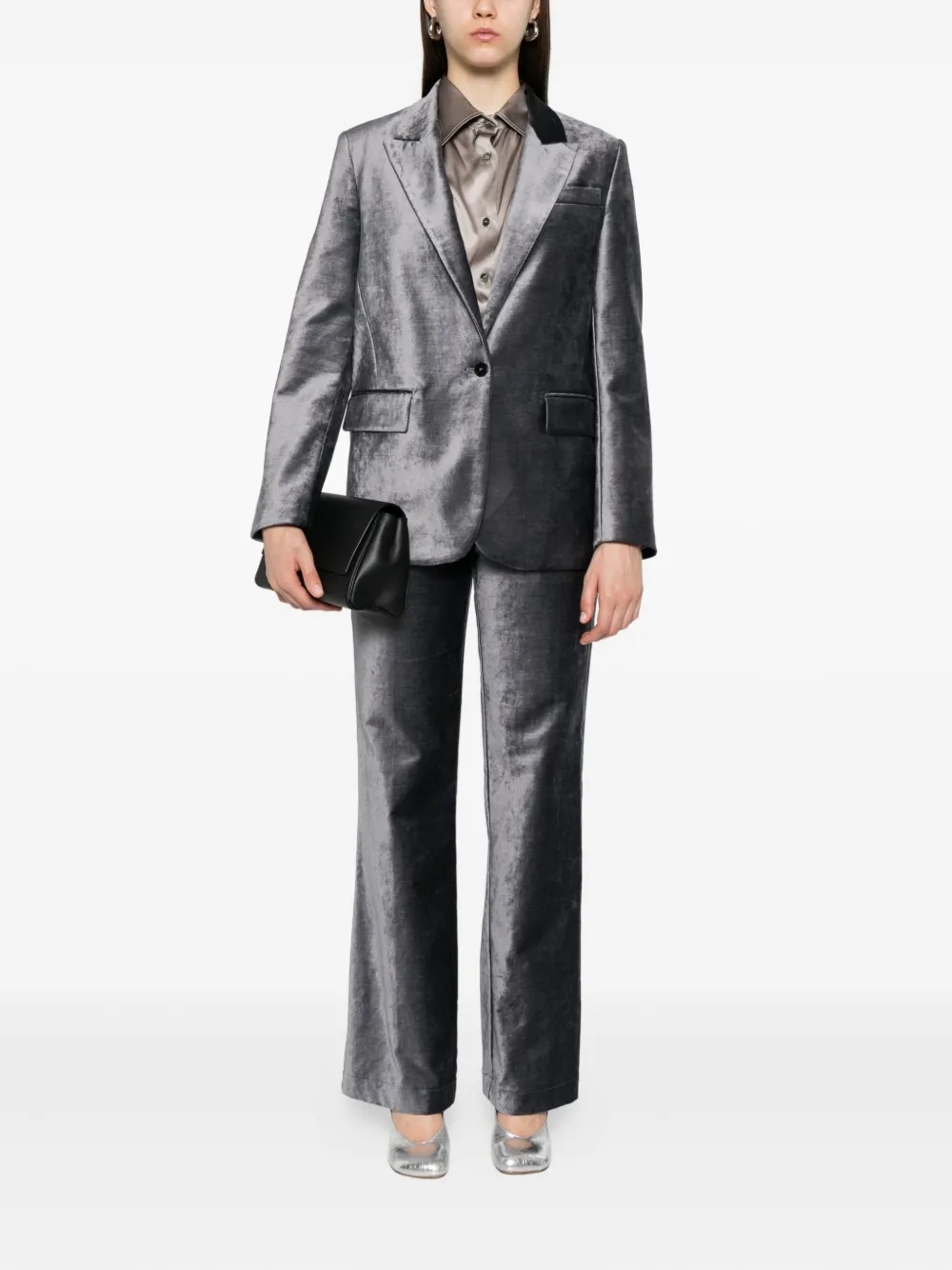 Forte Forte Fluwelen broek - Grijs