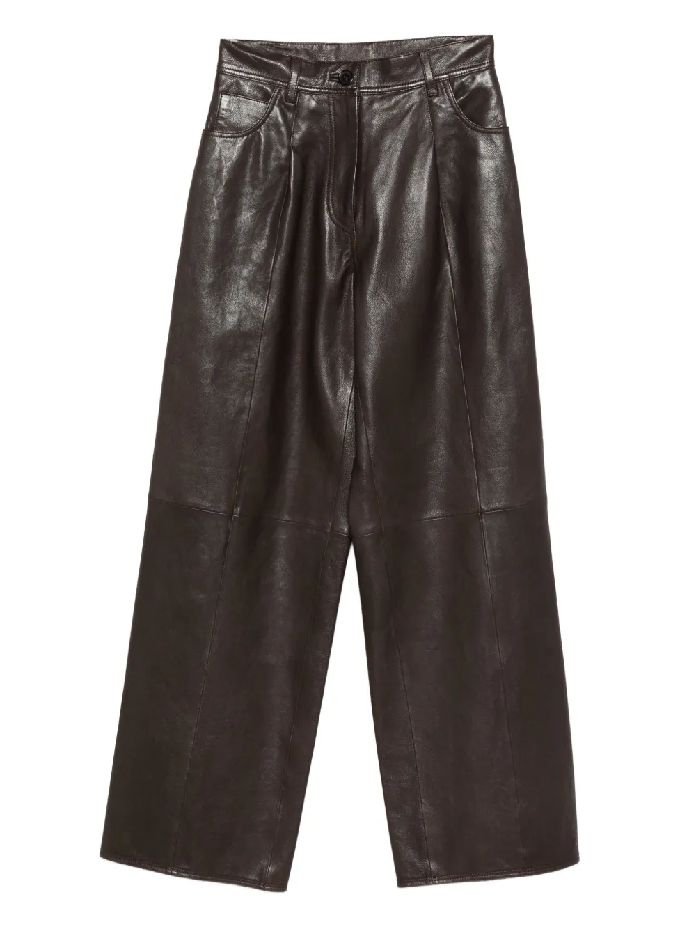 Forte Forte leather trousers | Brown | Image 1