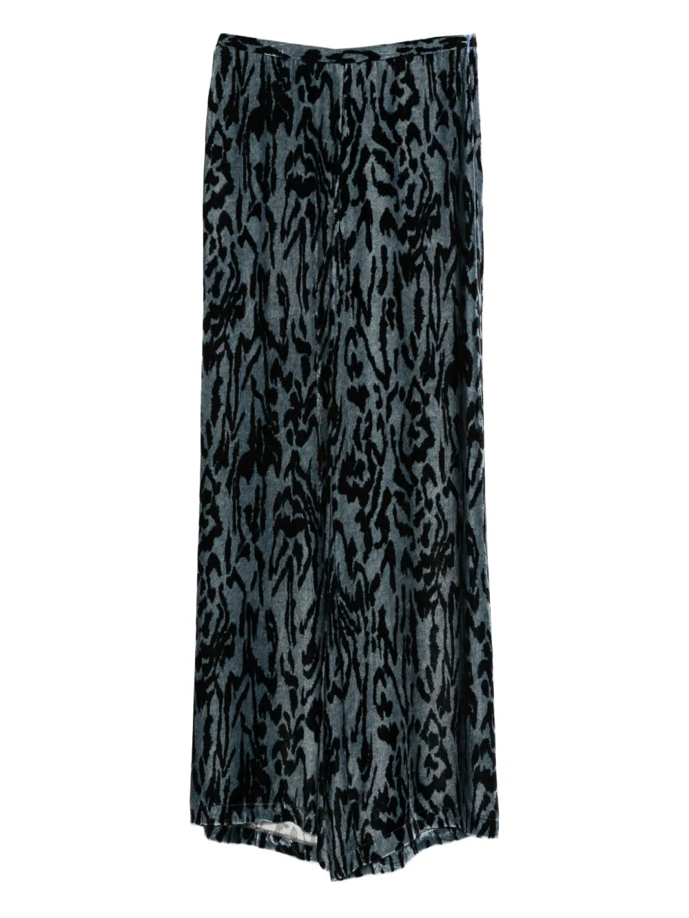 Forte Forte animal-print trousers | Blue | Image 1