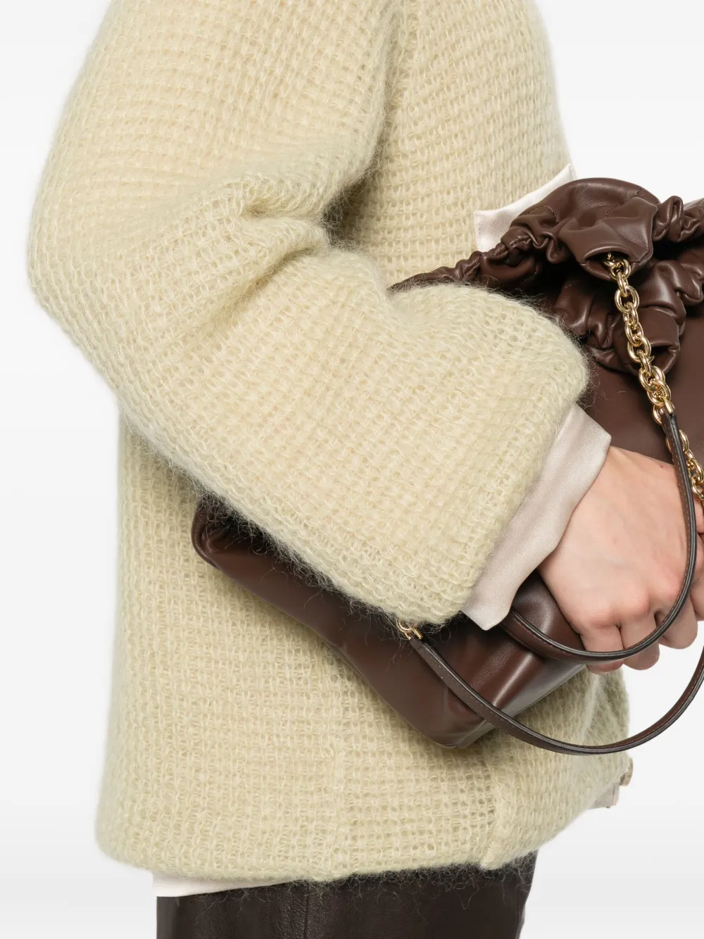 Forte Vest met wafelpatroon en zak Groen