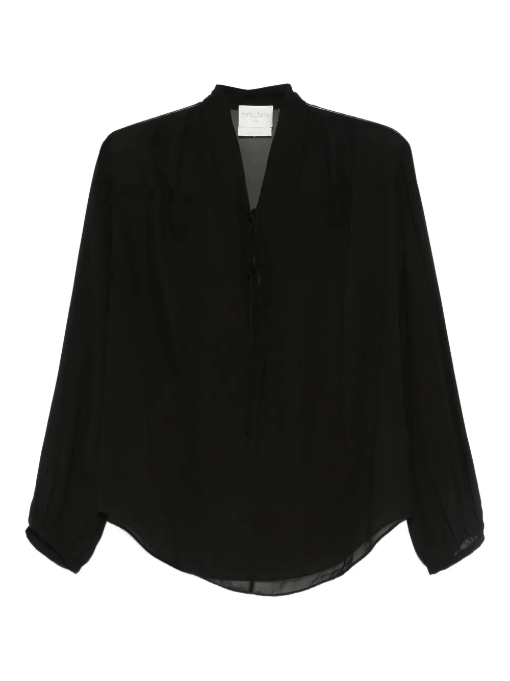 Forte Forte sheer blouse | Black | Image 1