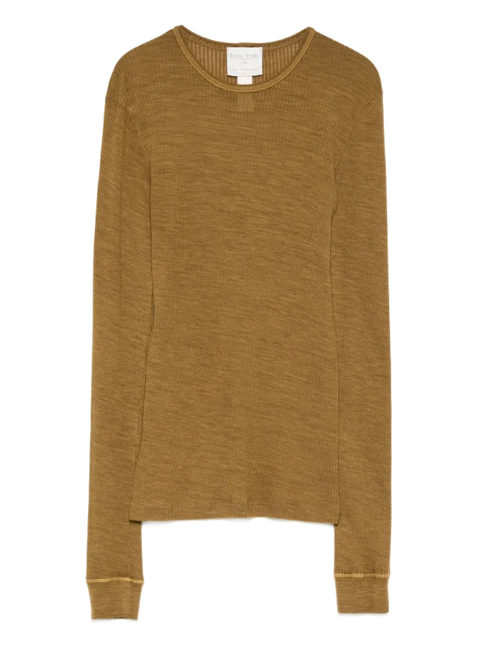 Forte Forte Geripptes Langarmshirt In Brown