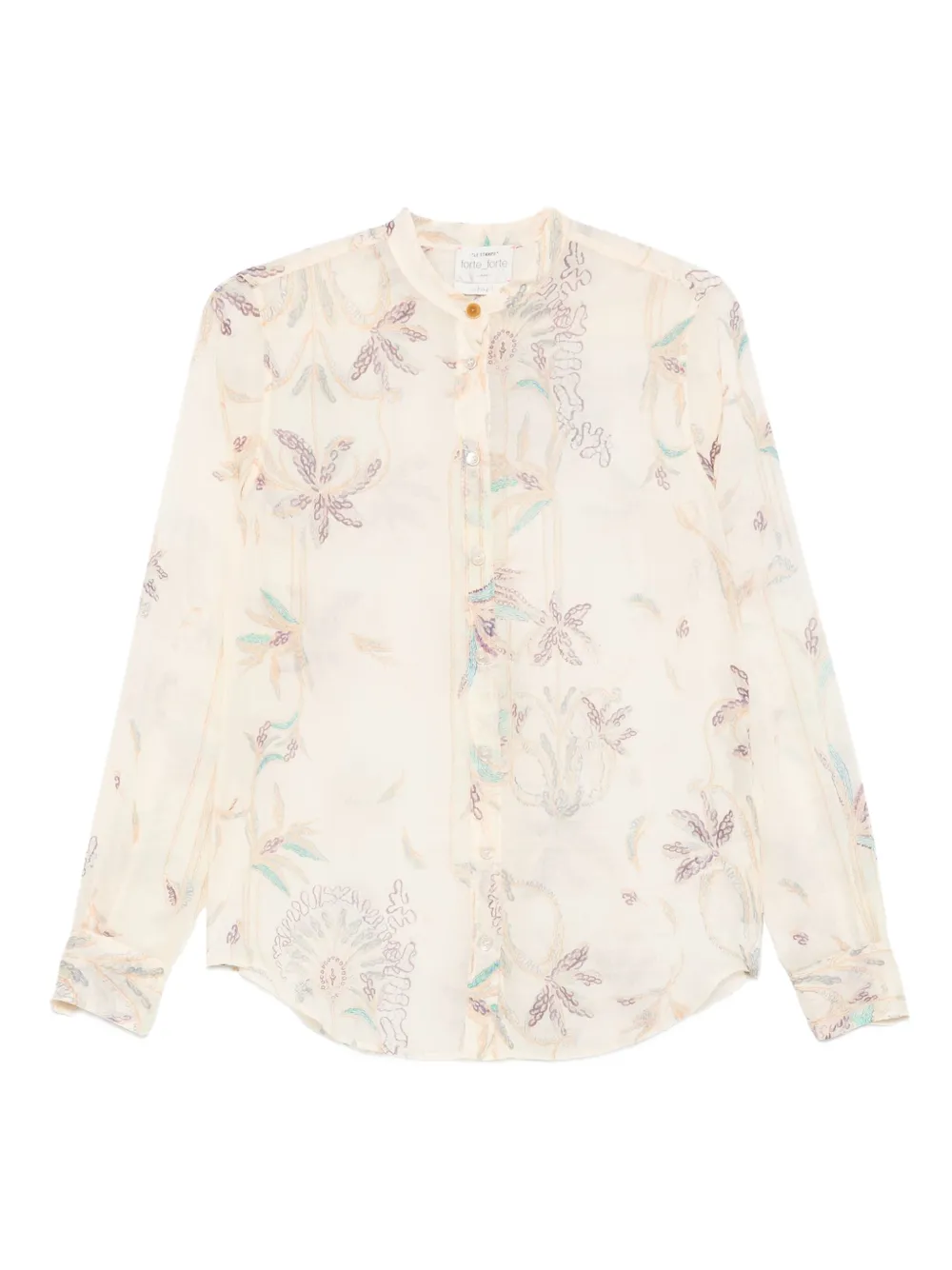 Forte Forte floral-print shirt | Neutrals | Image 1