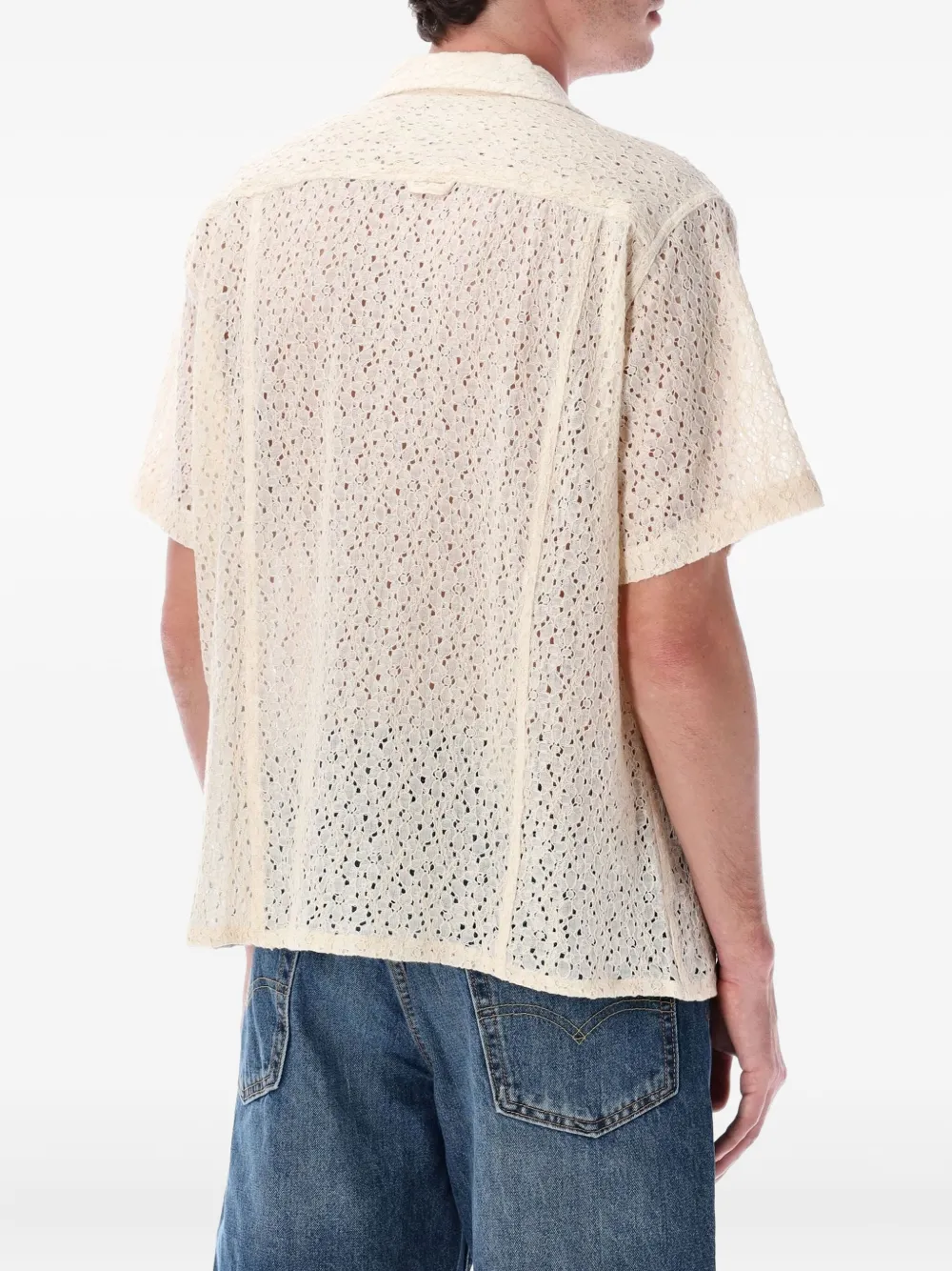 Corridor floral-lace short-sleeve shirt | Women | Image 2