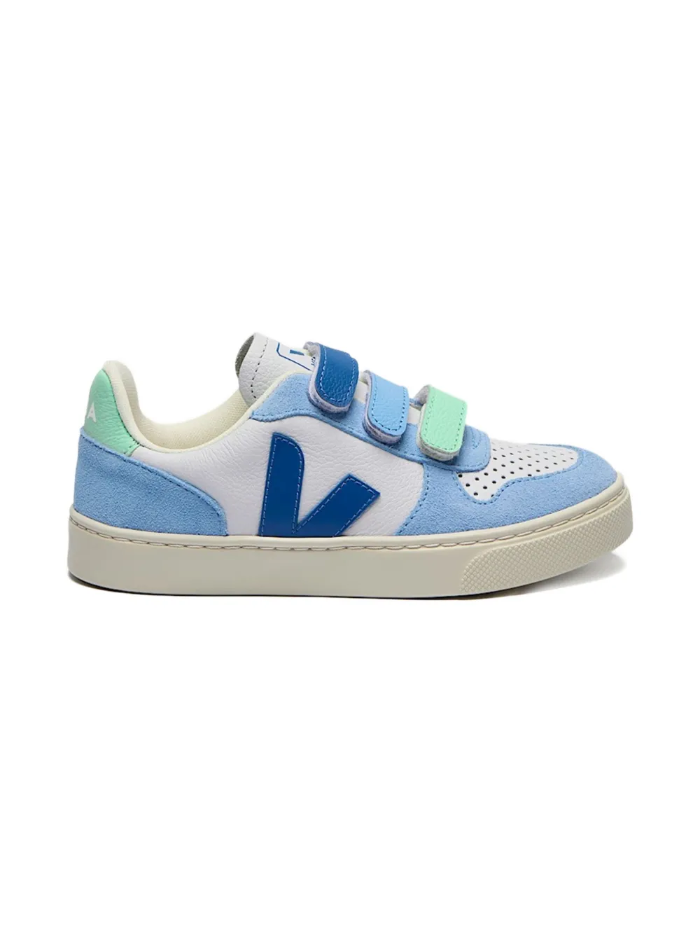 VEJA Kids touch-strap low-top sneakers Blue