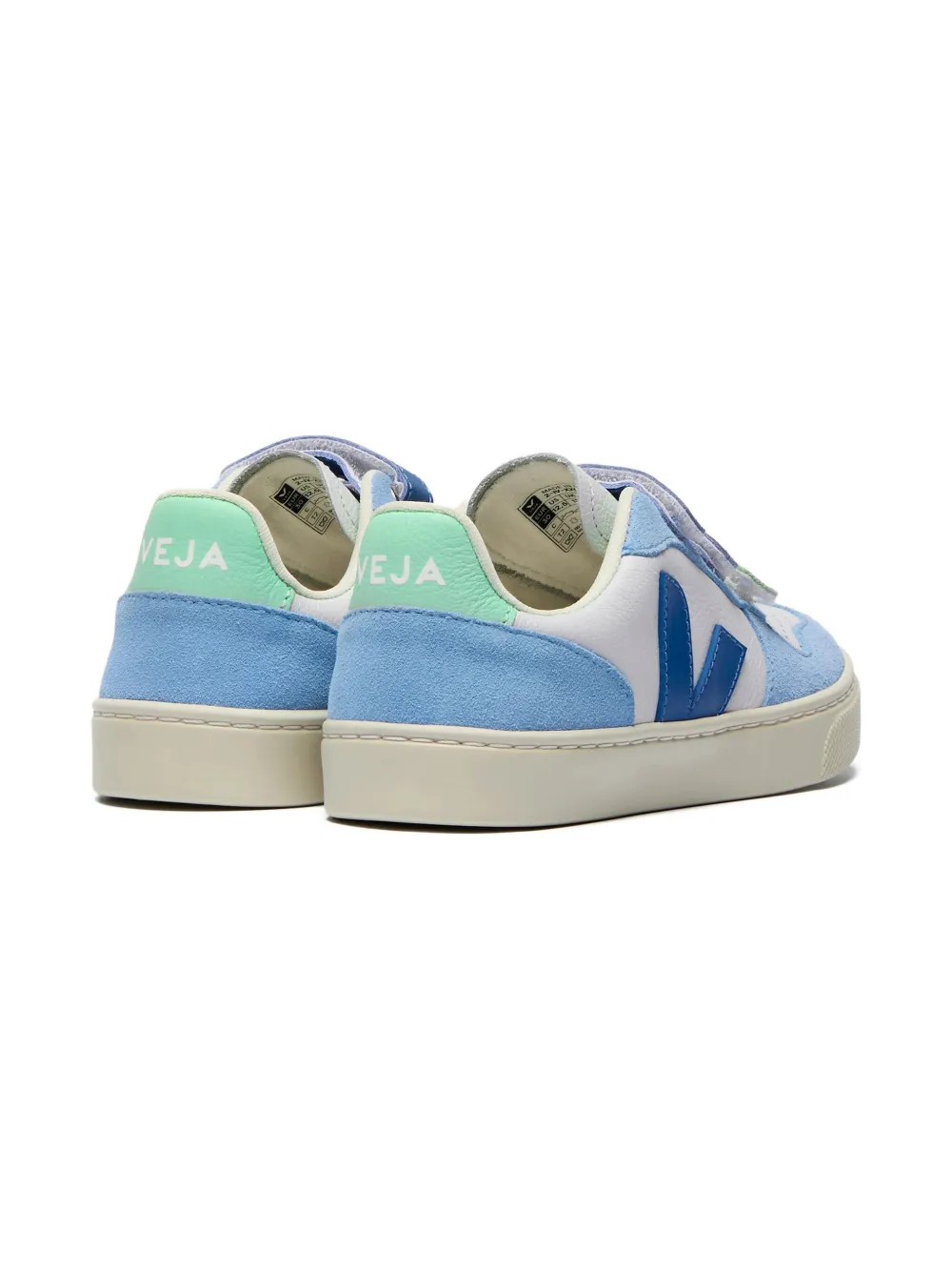 VEJA Kids touch-strap low-top sneakers Blue