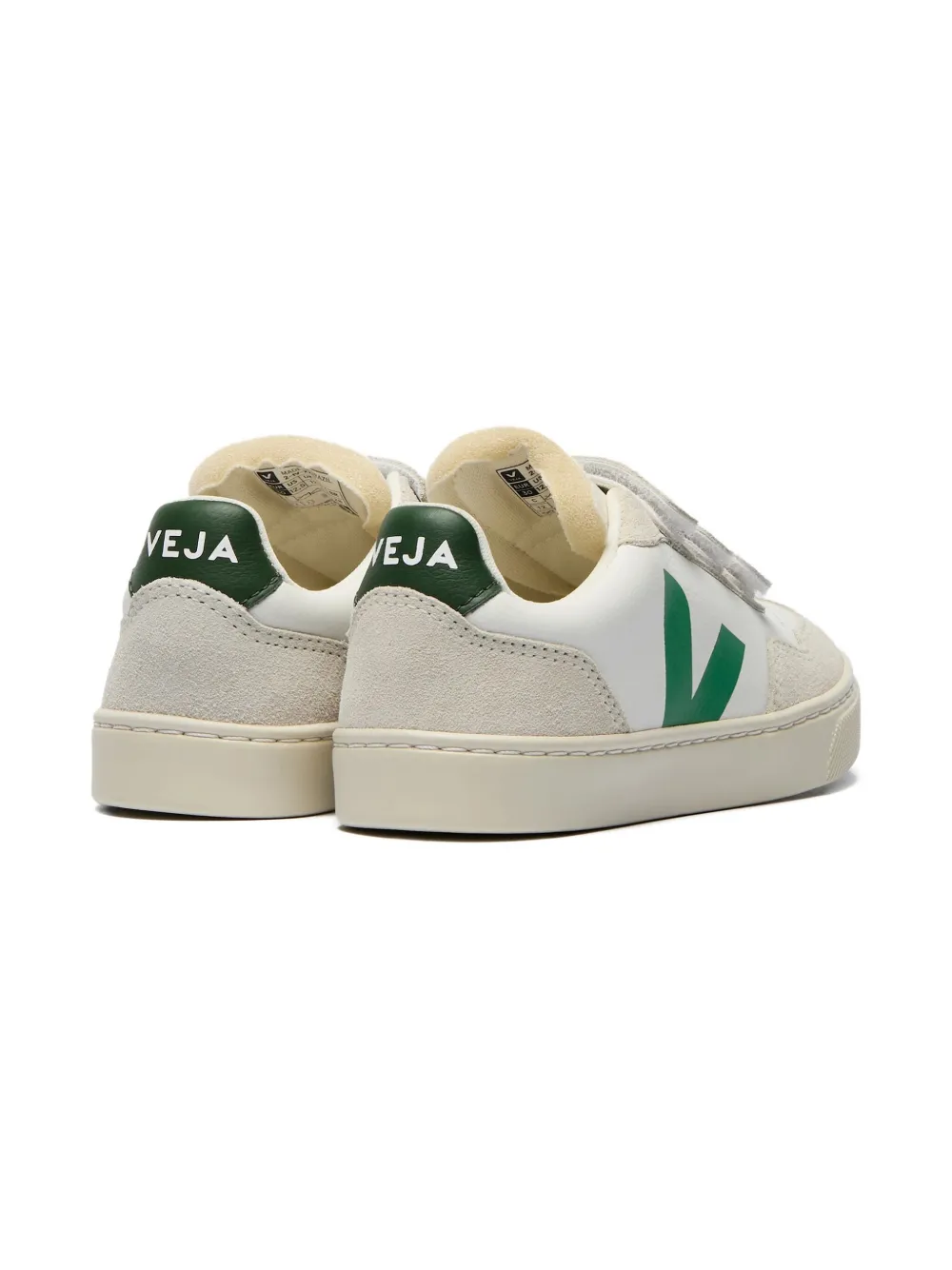 VEJA Kids touch strap sneakers Wit