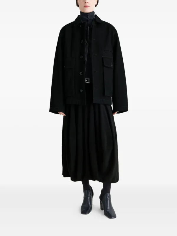 LEMAIRE Boxy Denim Jacket | Black | FARFETCH