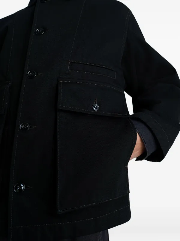 LEMAIRE Boxy Denim Jacket | Black | FARFETCH