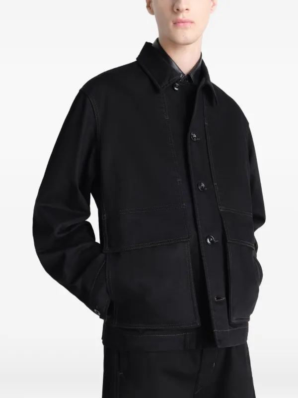 LEMAIRE ボクシー デニムジャケット | ブラック | FARFETCH JP