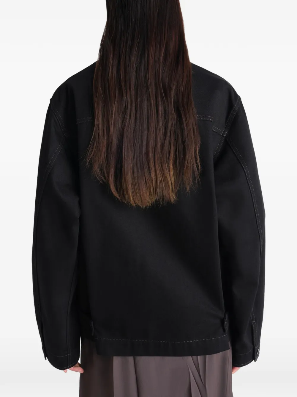 LEMAIRE ボクシー デニムジャケット | ブラック | FARFETCH JP