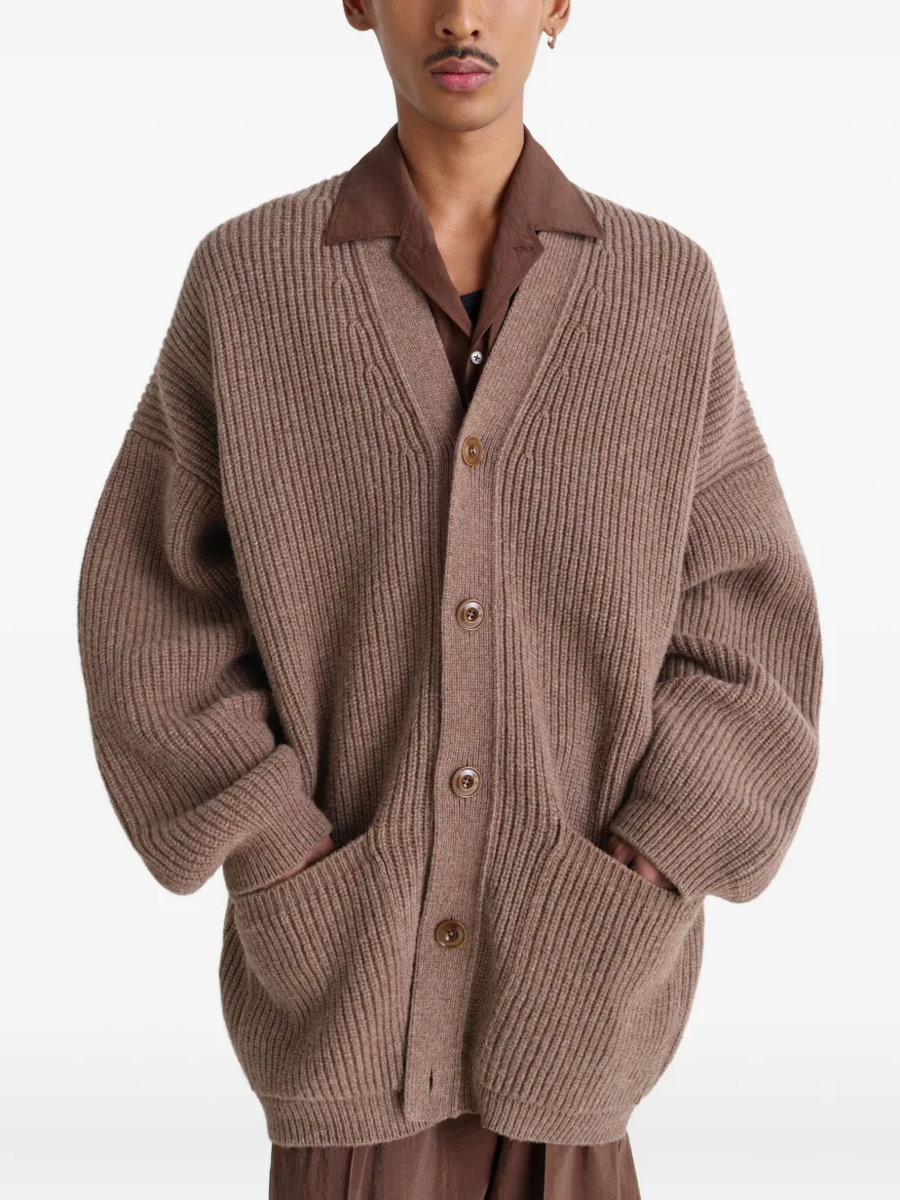 LEMAIRE Vest met V-hals Beige