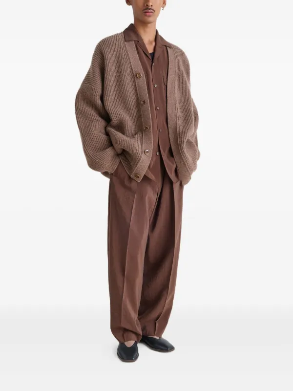 LEMAIRE V-neck Wool Cardigan | Neutrals | FARFETCH CA