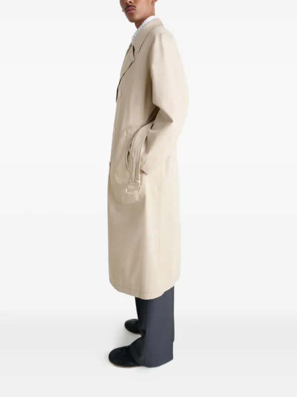 LEMAIRE double-breasted Belted Trench Coat | Neutrals | FARFETCH