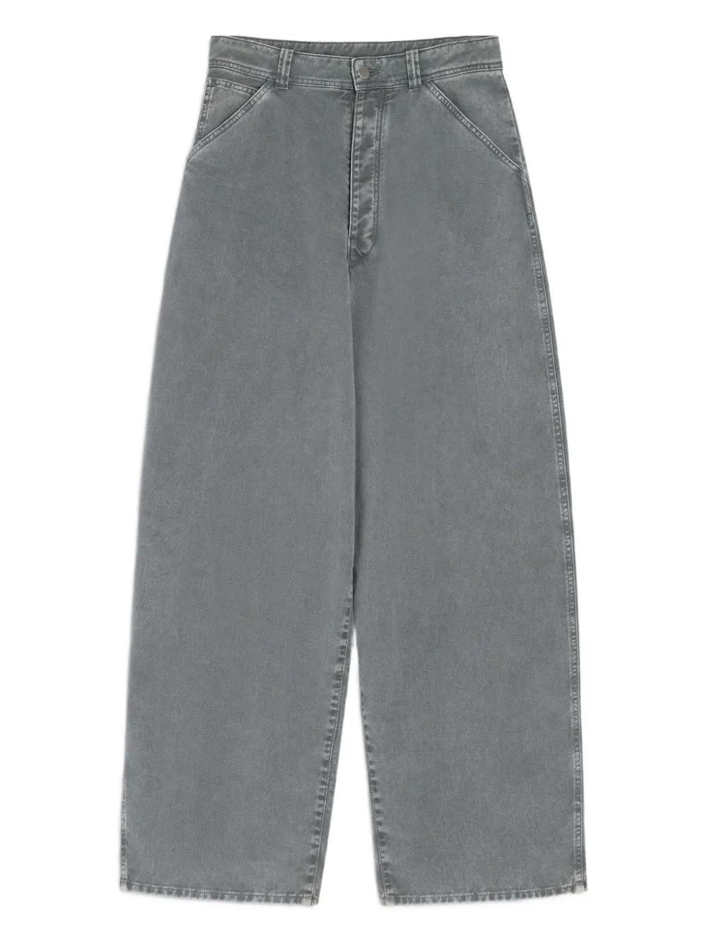 LEMAIRE Broek met toelopende pijpen en snowwash-effect Grijs