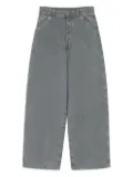 LEMAIRE snow-wash tapered trousers - Grey