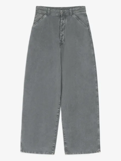 LEMAIRE snow-wash tapered trousers