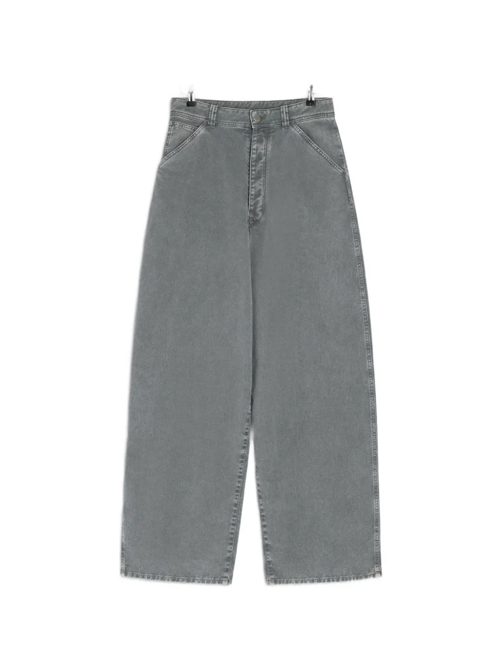 LEMAIRE Broek met toelopende pijpen en snowwash-effect Grijs