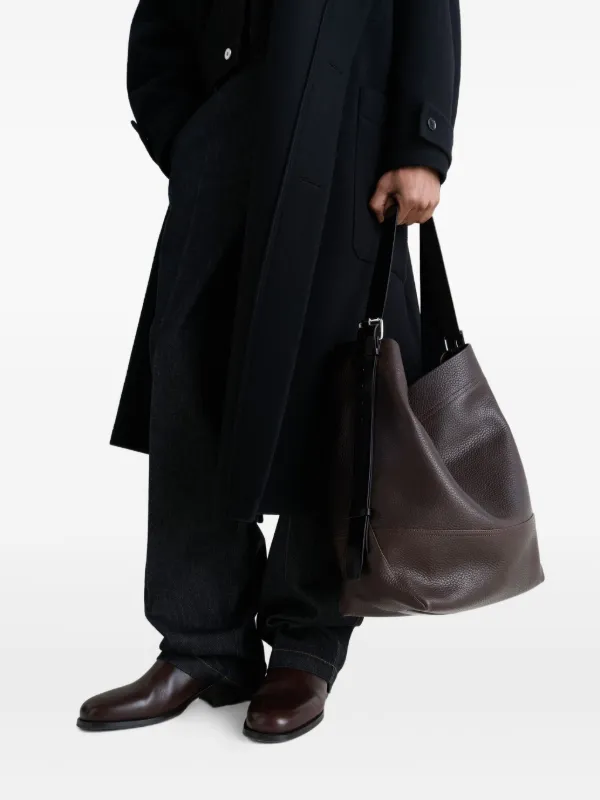 LEMAIRE Large Belted Tote Bag | Brown | FARFETCH JO
