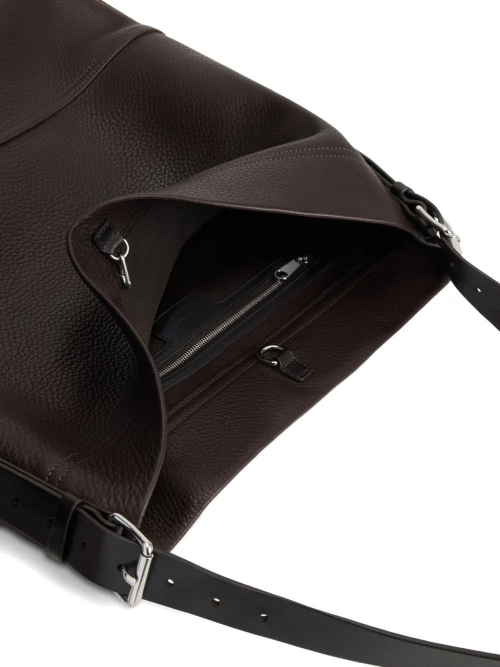 LEMAIRE Grote shopper met riem Bruin