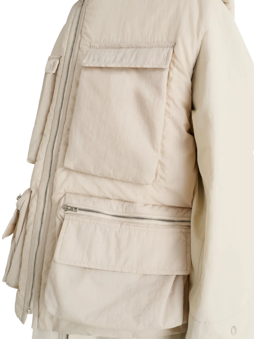 LEMAIRE Bodywarmer met gewatteerde zak Beige