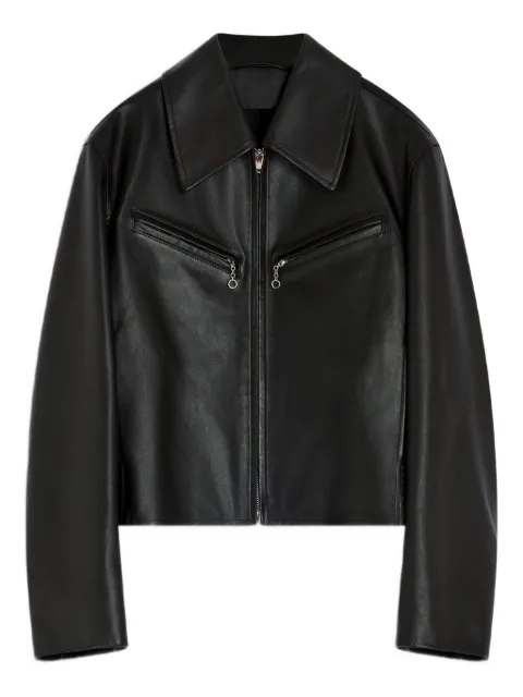 LEMAIRE zip-front leather jacket